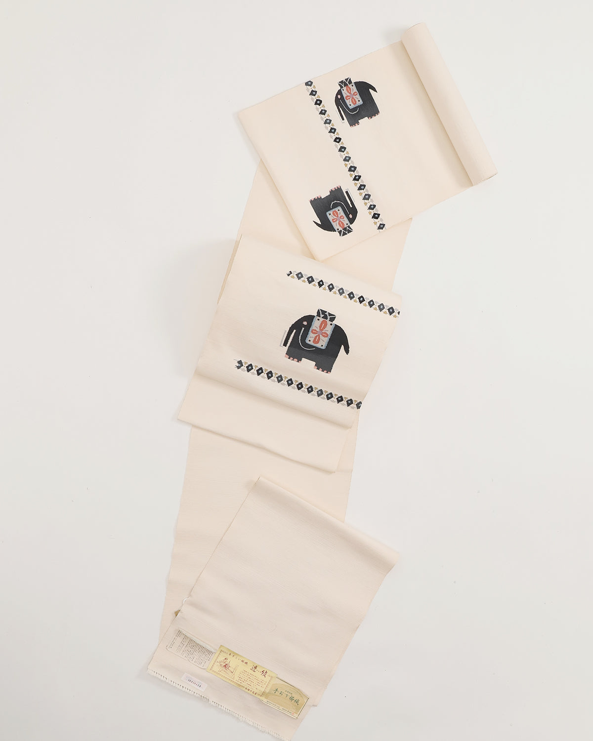 初市】西陣の名門老舗“都織物”手織り櫛織八寸名古屋帯 – EMON