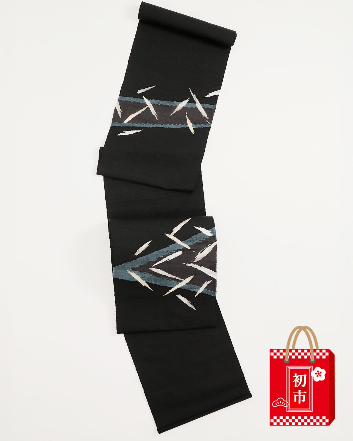 初市】手織り櫛織八寸名古屋帯 – EMON