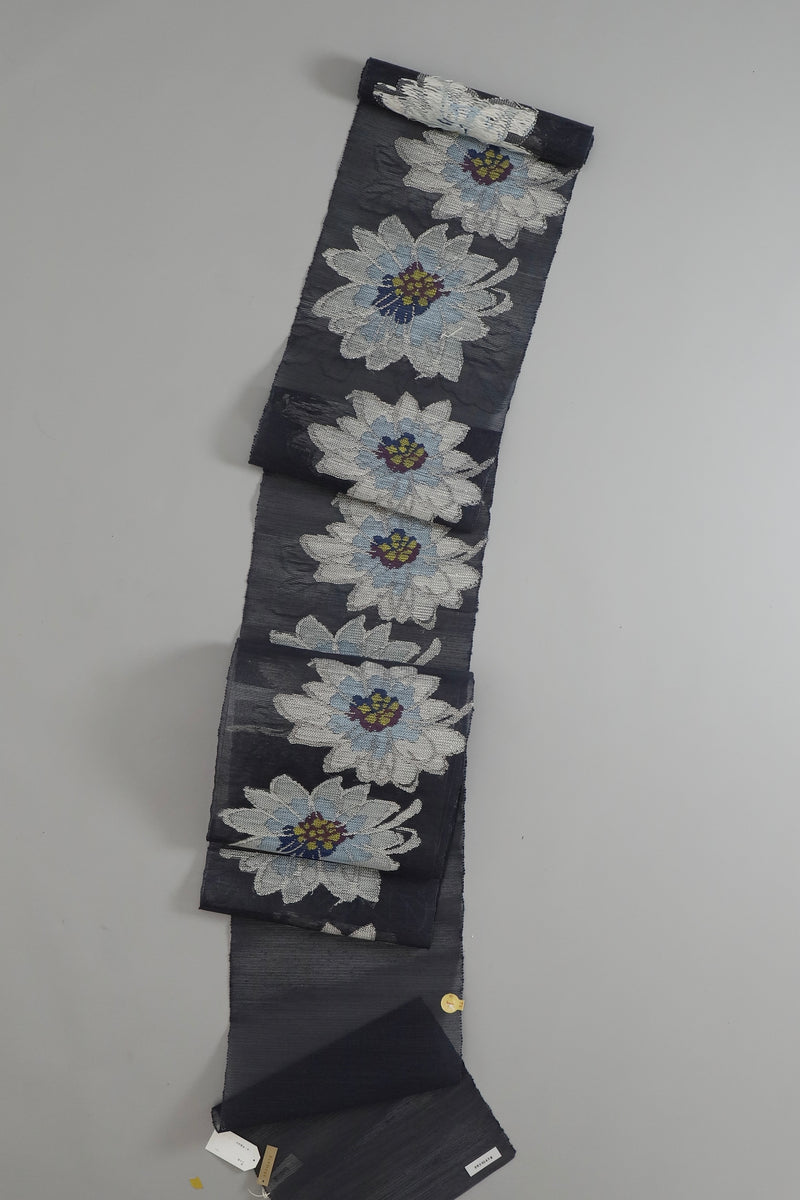 帯屋捨松 夏八寸名古屋帯 涼花文 – EMON