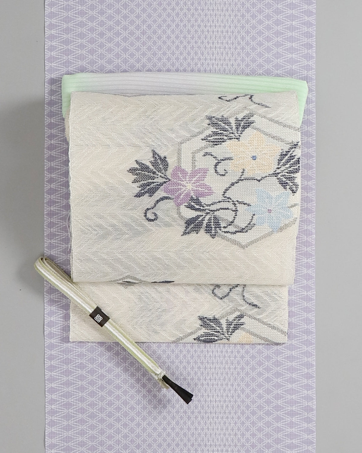 MONTHLY PICK】帯屋捨松夏八寸名古屋帯亀甲鉄仙文お仕立て代込み – EMON