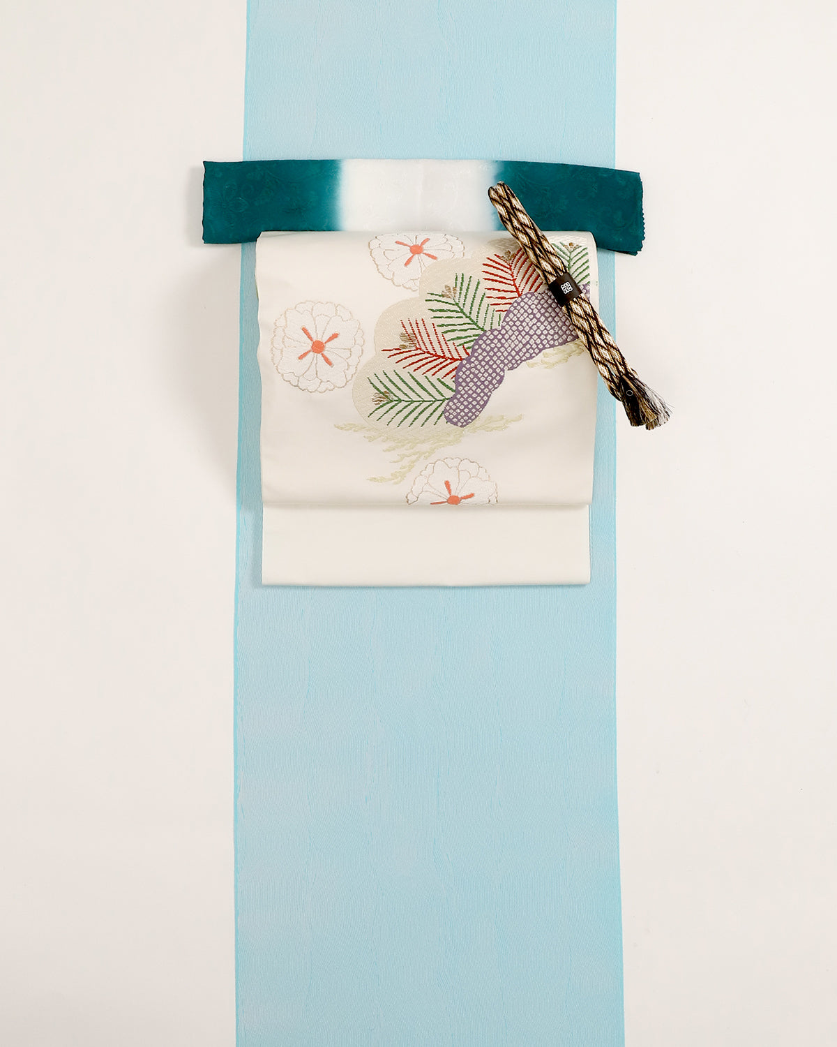 錦工芸九寸名古屋帯松竹文 – EMON
