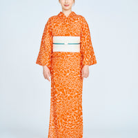 伊勢型写し浴衣「さくら重ね」紅緋色 – EMON