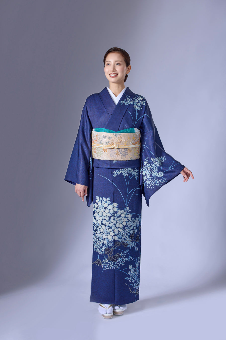 琳派草花図 / 訪問着