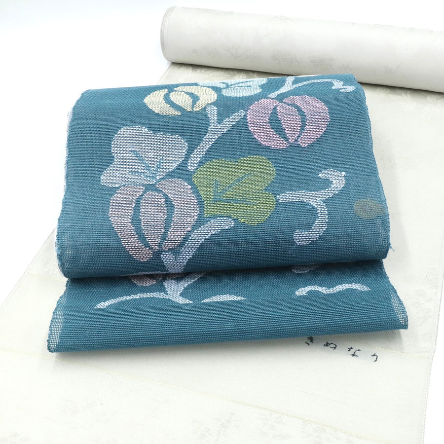 帯屋捨松<br>夏八寸名古屋帯<br>うり文