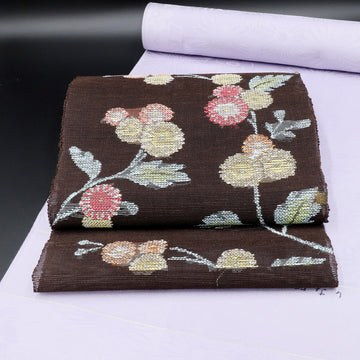帯屋捨松<br>夏八寸名古屋帯<br>斑鳩小菊文