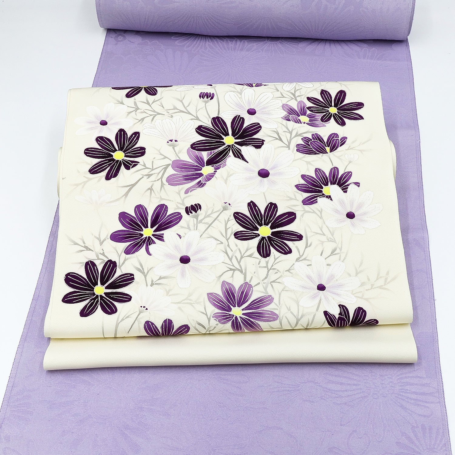 ◆衣紋屋◆2973 ♪清らかにやさしく 落款入り 友禅 訪問着 花文様 正絹 美品 濡れ描き友禅作家 高橋峰陵 落款\u201c色褪せぬ華\u2026薔薇を抱いて艶を