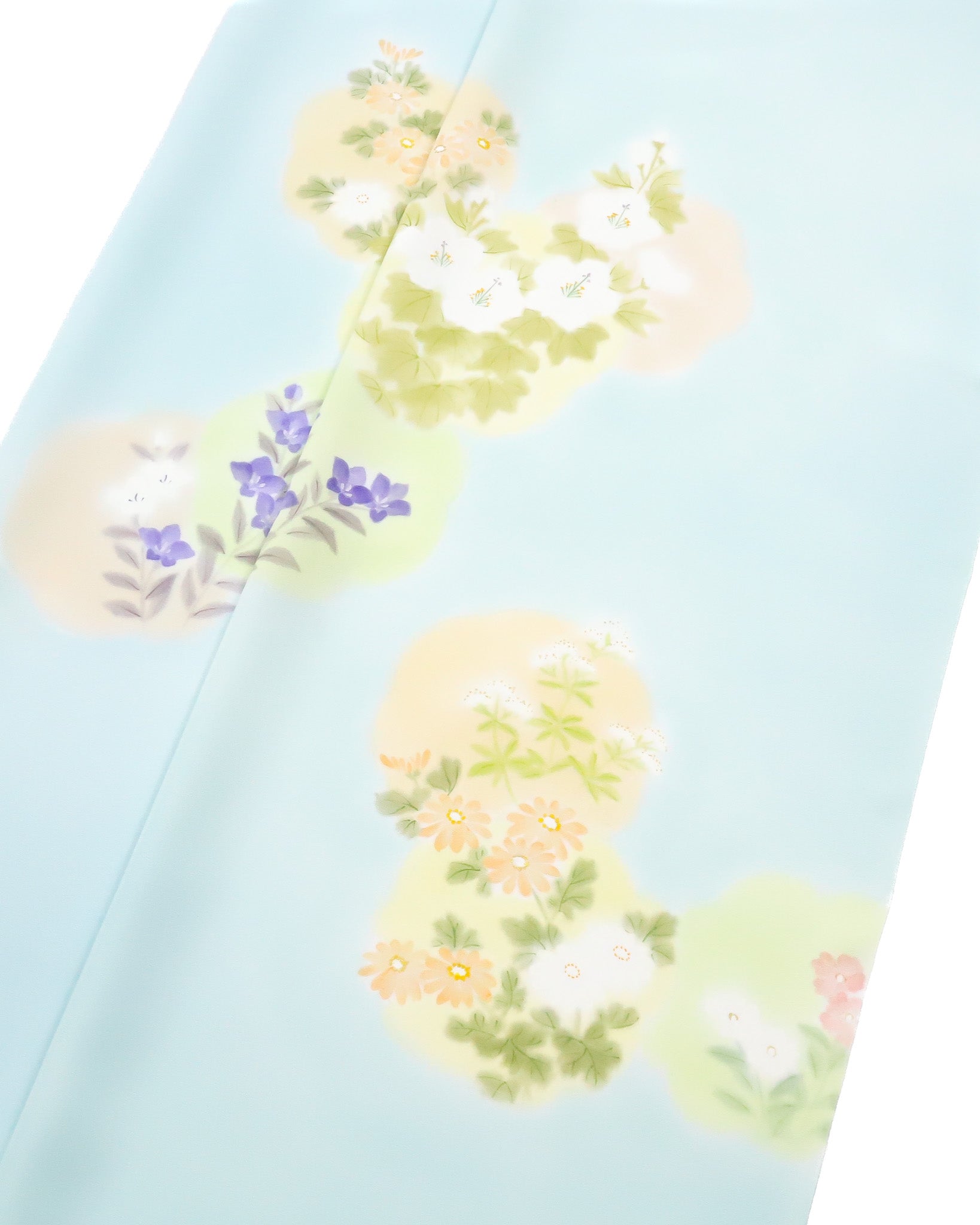 着物ふぁんた△牡丹　椿　菊　梅　鈴蘭　四季草花文　桑色　訪問着 i1782 椿（和服｜レディースファッション）の通販