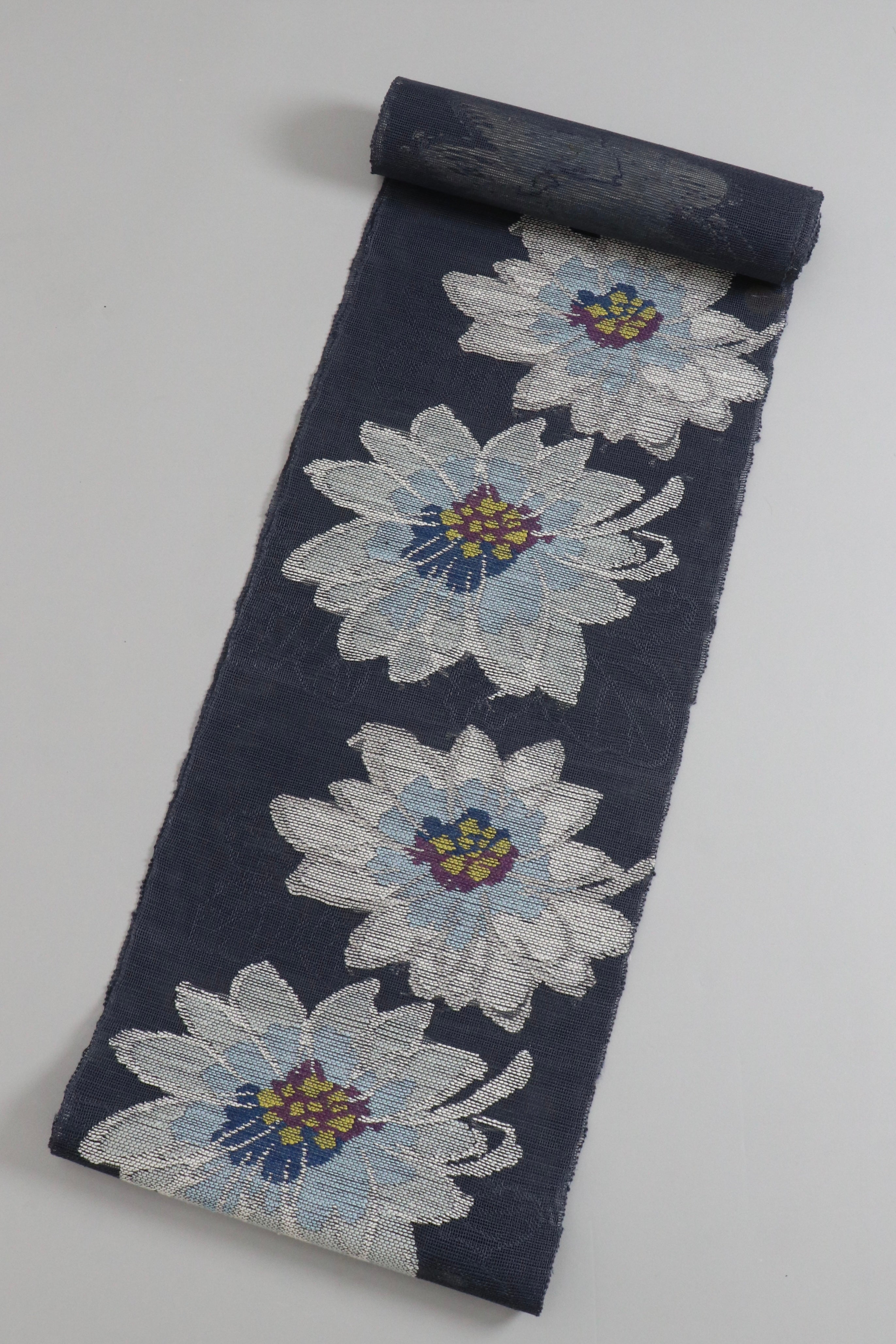 帯屋捨松 夏八寸名古屋帯 涼花文 – EMON