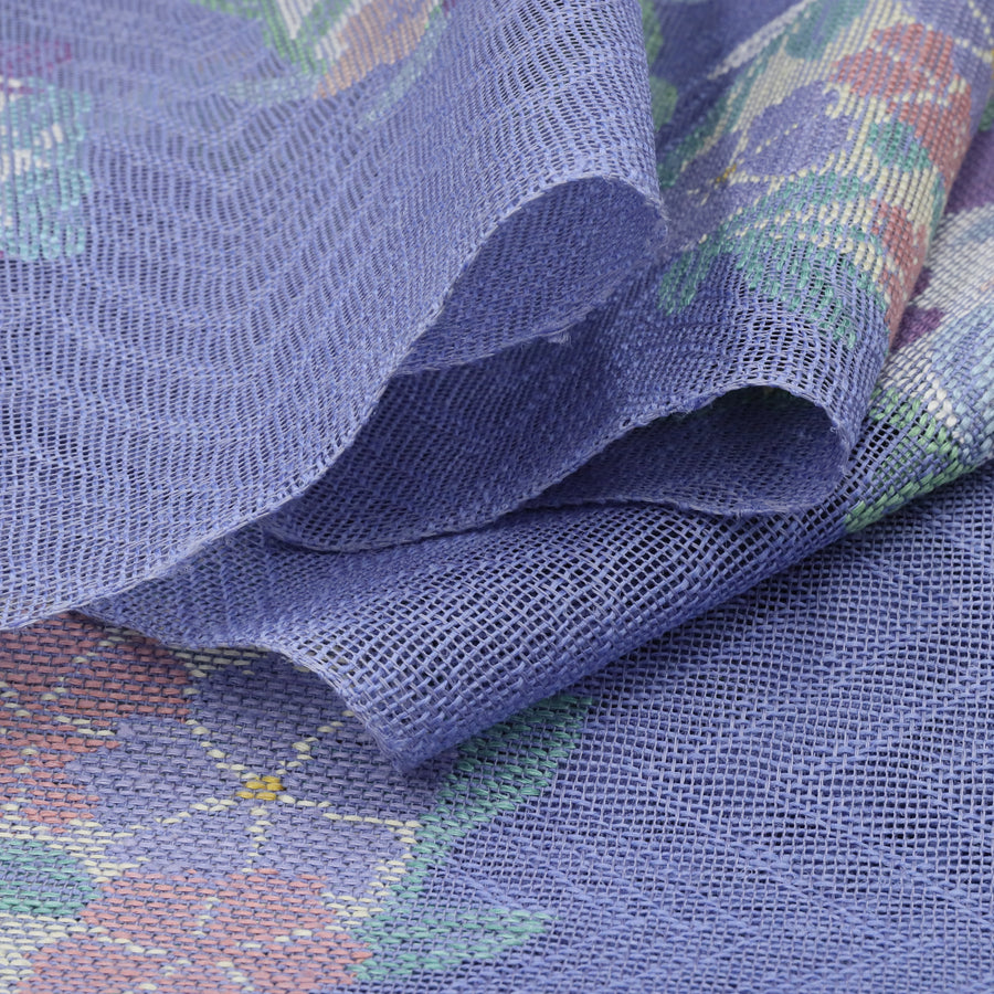 帯屋捨松<br>夏八寸名古屋帯<br>古今花丸文