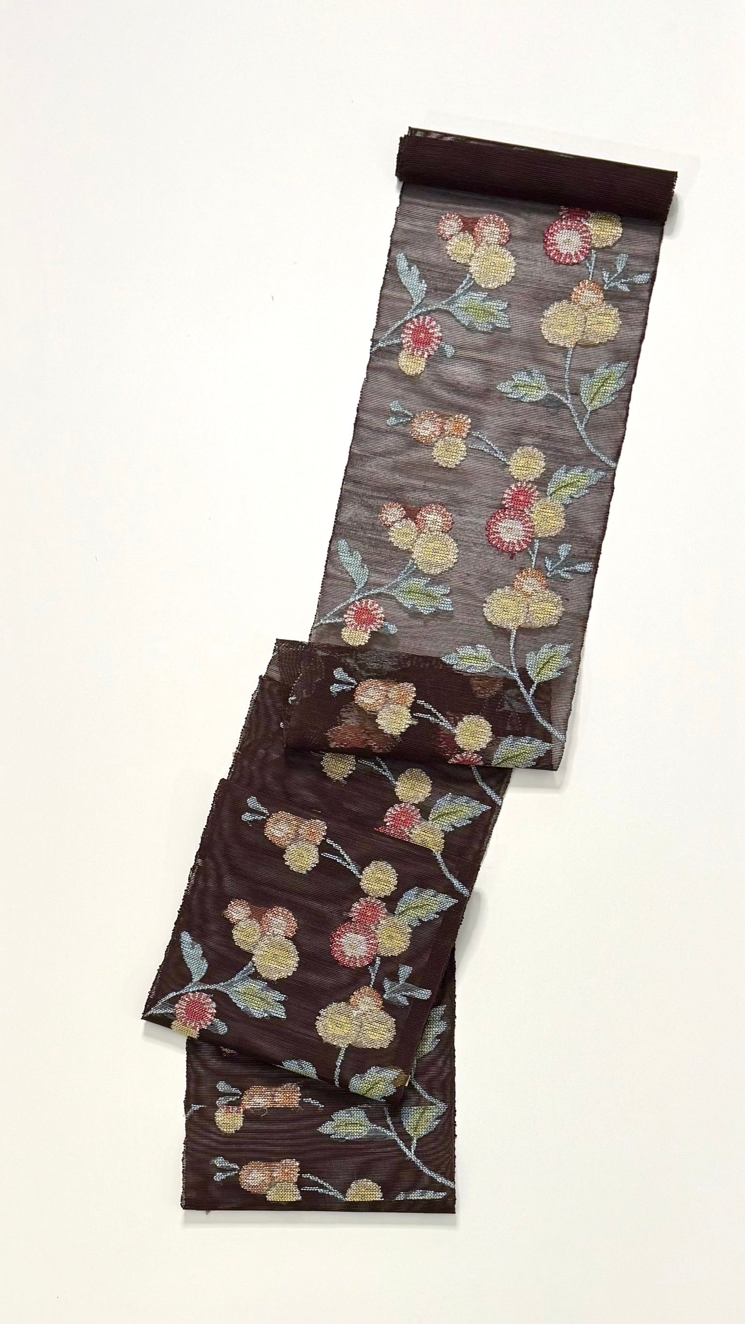 帯屋捨松 夏八寸名古屋帯 斑鳩小菊文 – EMON