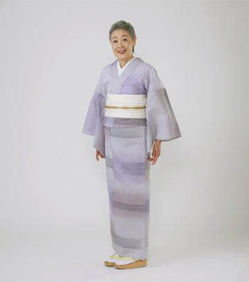 浴衣「古典回帰」竹 藤紫