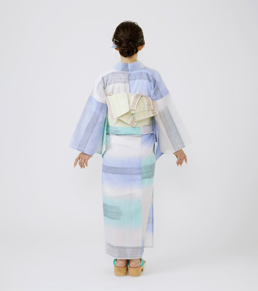 浴衣「古典回帰」竹 空色