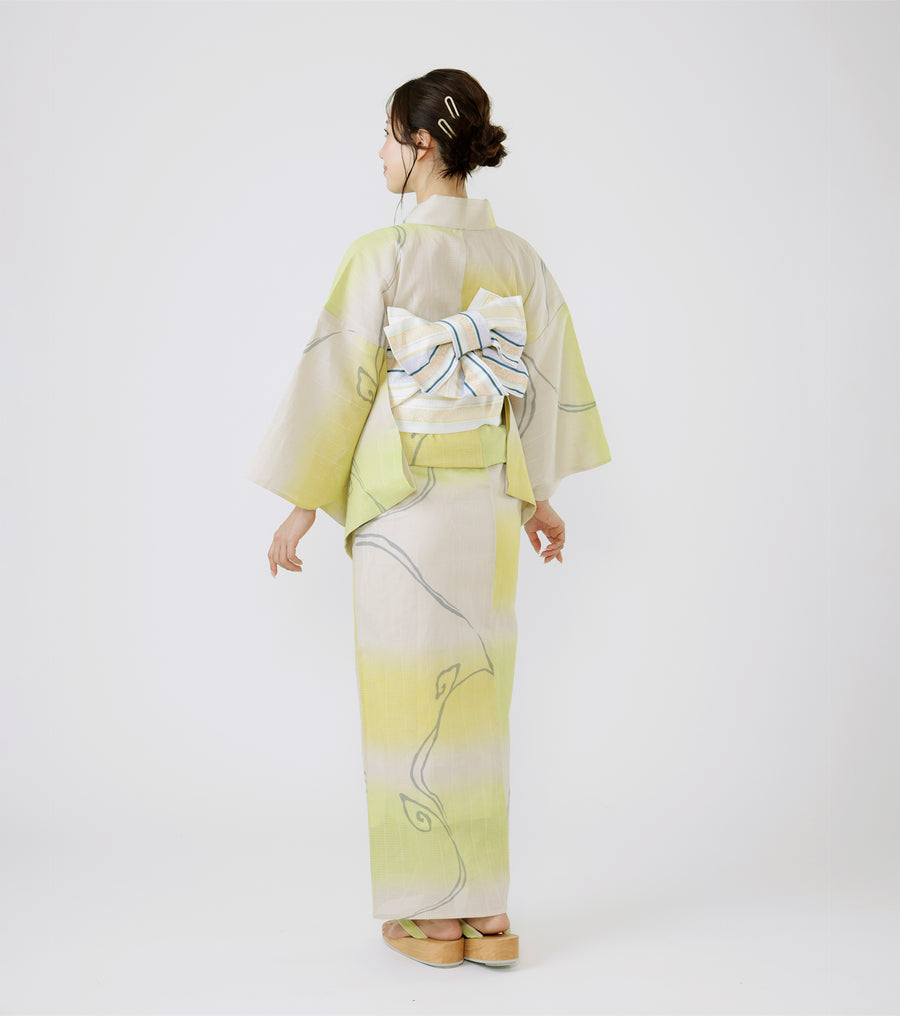 浴衣「古典回帰」水 若草