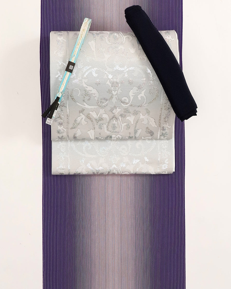 福袋】江戸小紋 寄せ縞 コーディネートセット伝統工芸士「中條康隆