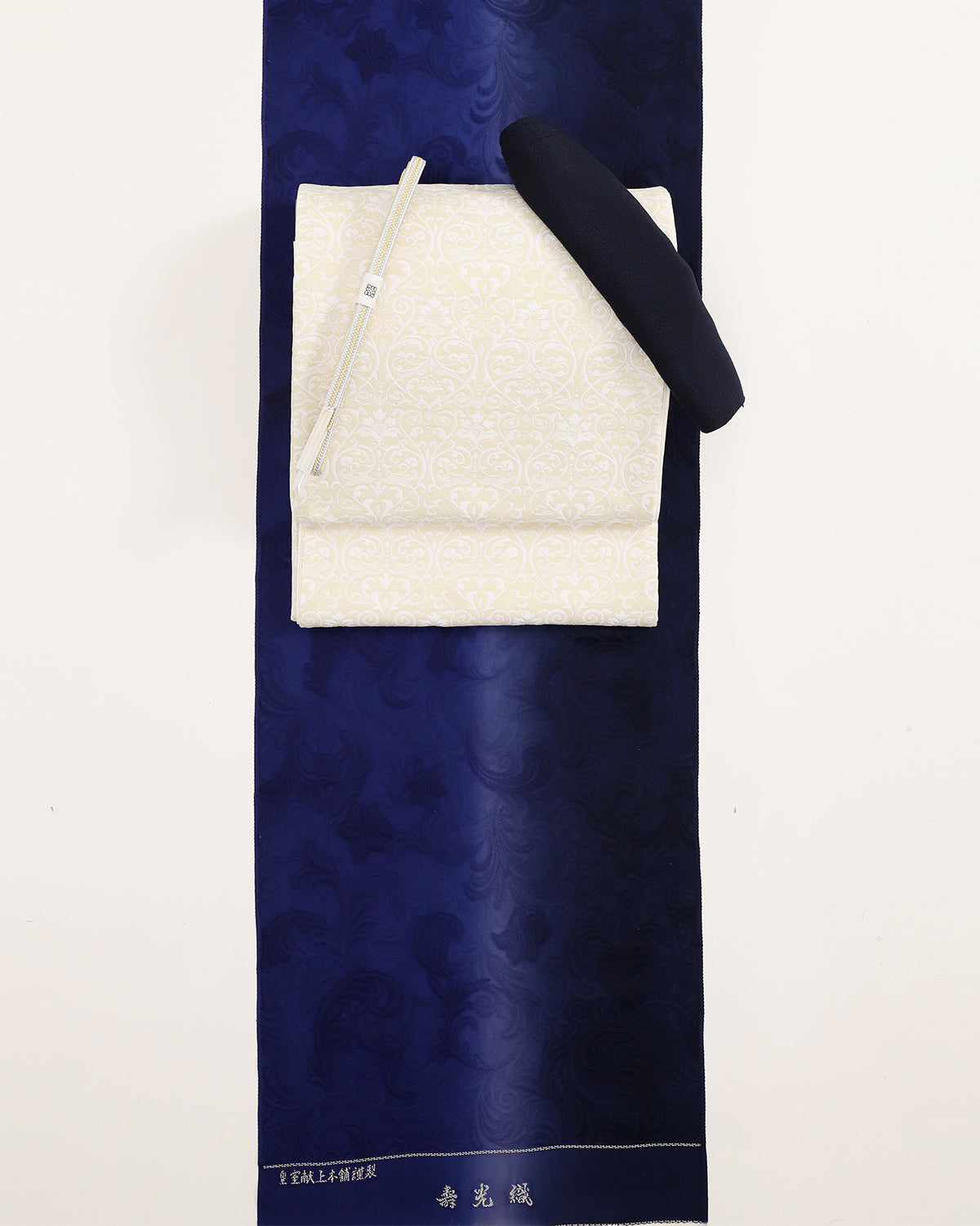 福袋】皇室献上本舗“寿光織”謹製縦暈し加工着尺コーディネートセット