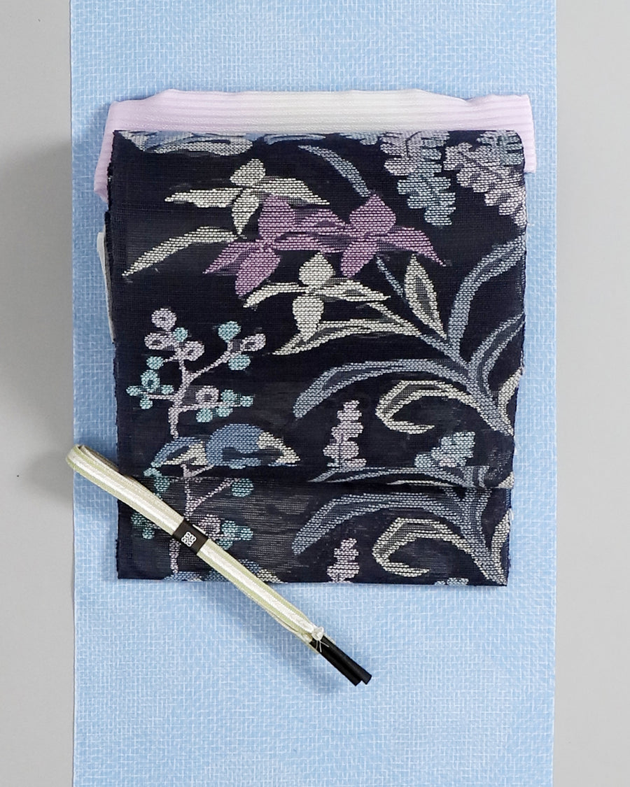 MONTHLY PICK】帯屋捨松夏八寸名古屋帯夏の庭お仕立て代込み – EMON