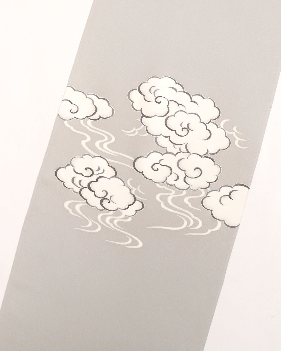 工芸染匠成謙塩瀬本友禅染名古屋帯瑞雲 – EMON