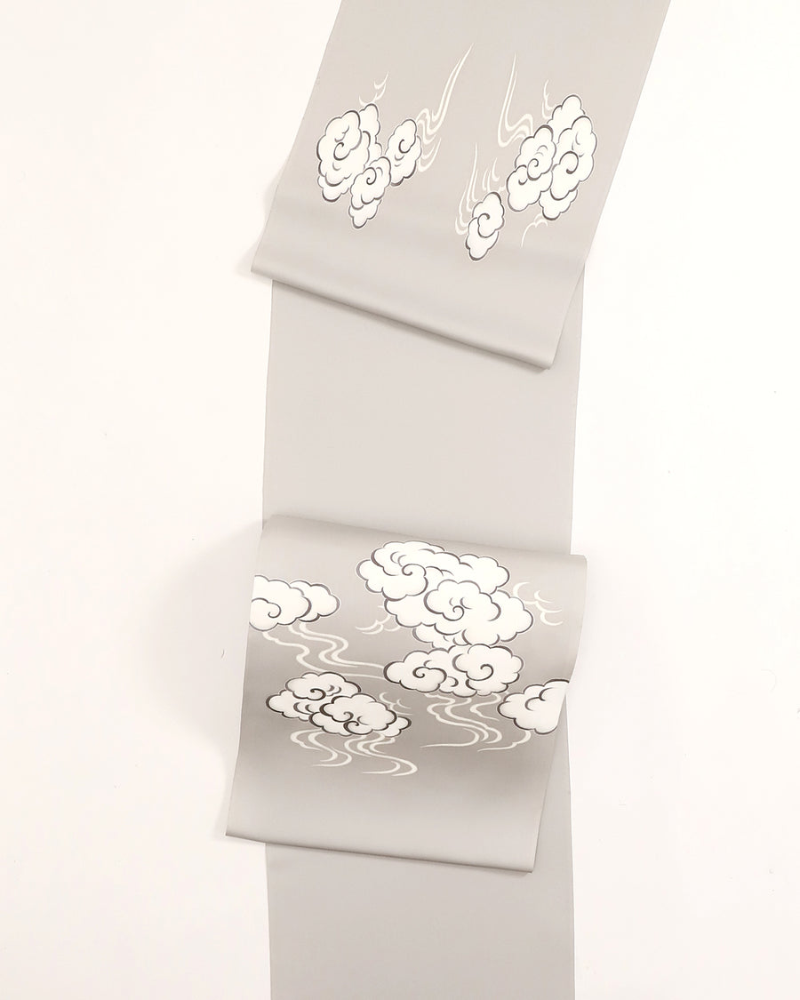 工芸染匠成謙塩瀬本友禅染名古屋帯瑞雲 – EMON