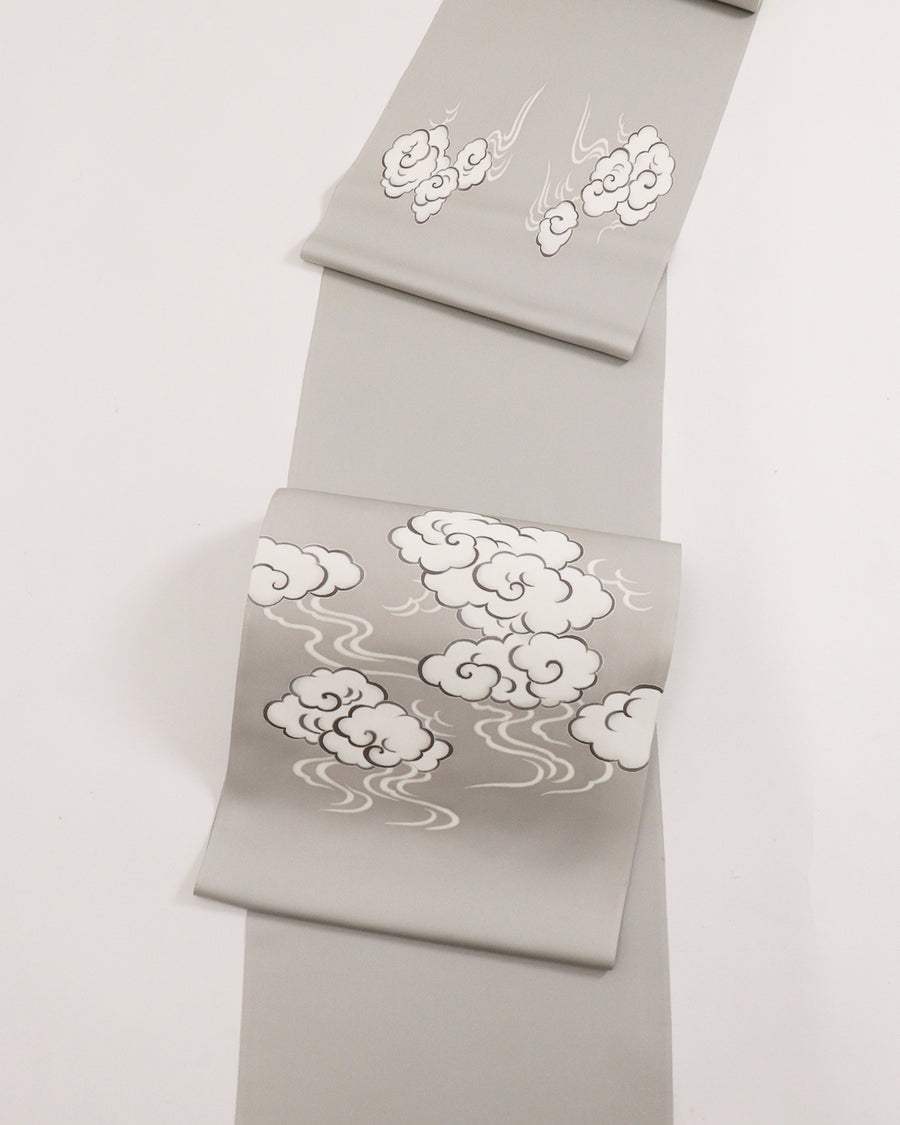 工芸染匠成謙塩瀬本友禅染名古屋帯瑞雲 – EMON