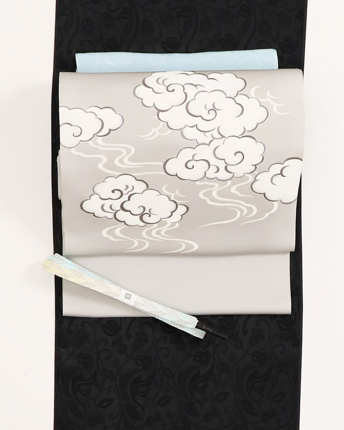 工芸染匠成謙塩瀬本友禅染名古屋帯瑞雲 – EMON