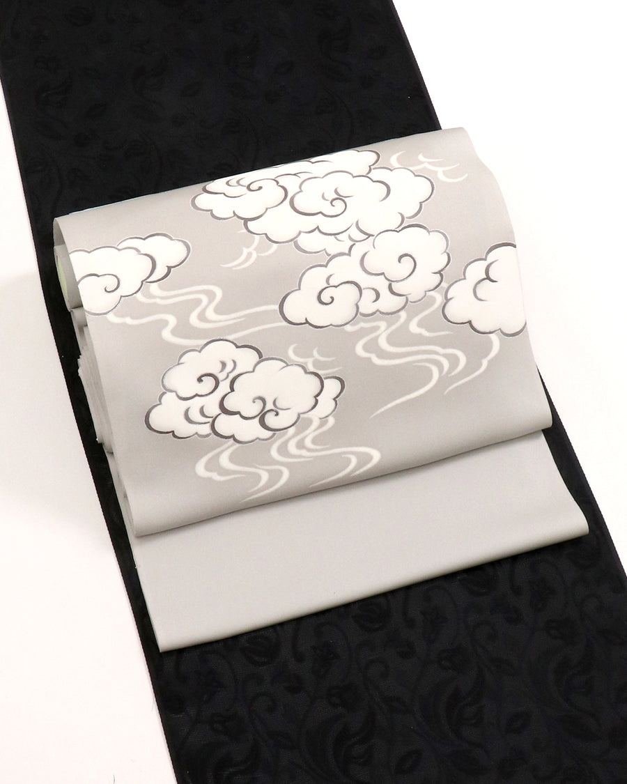 工芸染匠成謙塩瀬本友禅染名古屋帯瑞雲 – EMON