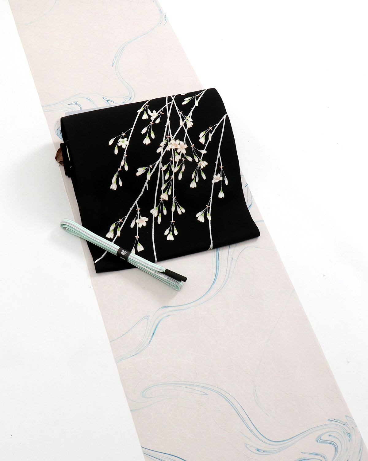 工芸染匠成謙塩瀬本友禅染名古屋帯枝垂れ桜 – EMON