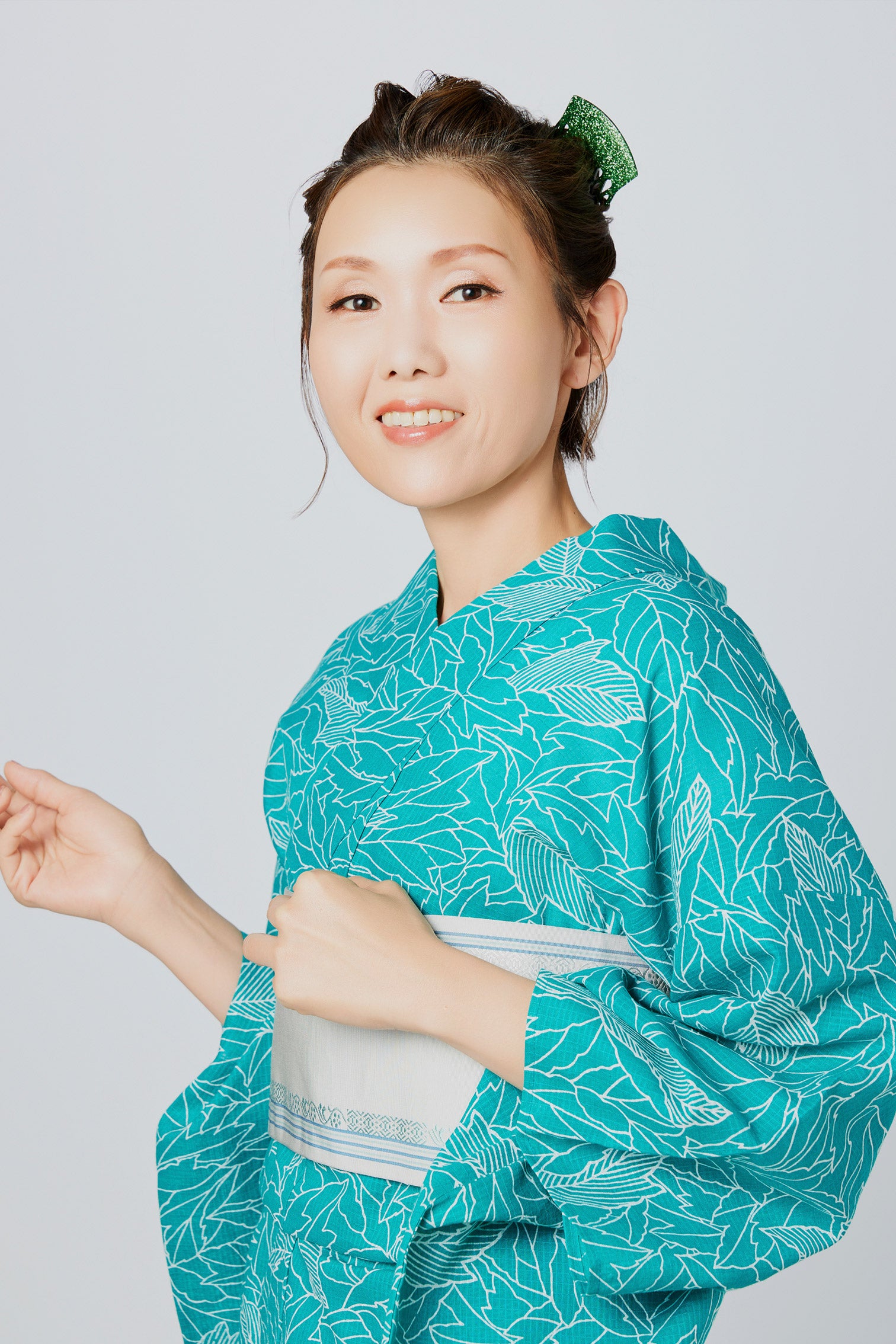 美品✨三越伊勢丹購入！夢工房 浴衣 水色 定価44,000円 美品✨三越伊勢丹購入！夢工房 浴衣 水色 定価44,000円 美品✨三越