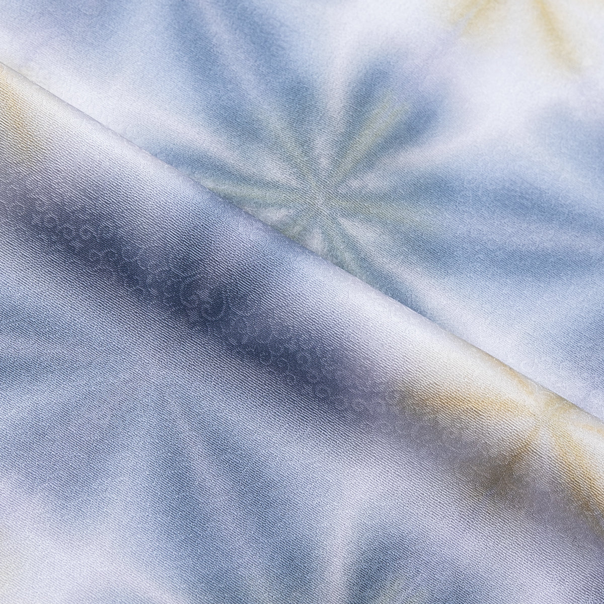 絞り染帯揚げ＜雪花絞り＞