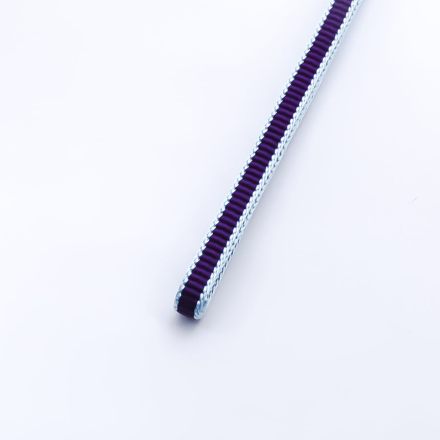 三分紐　和小物さくら　濃紫×水色
